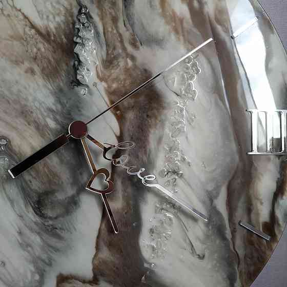 Часы настенные 40 см из эпоксидной смолы ручной работы Днепр