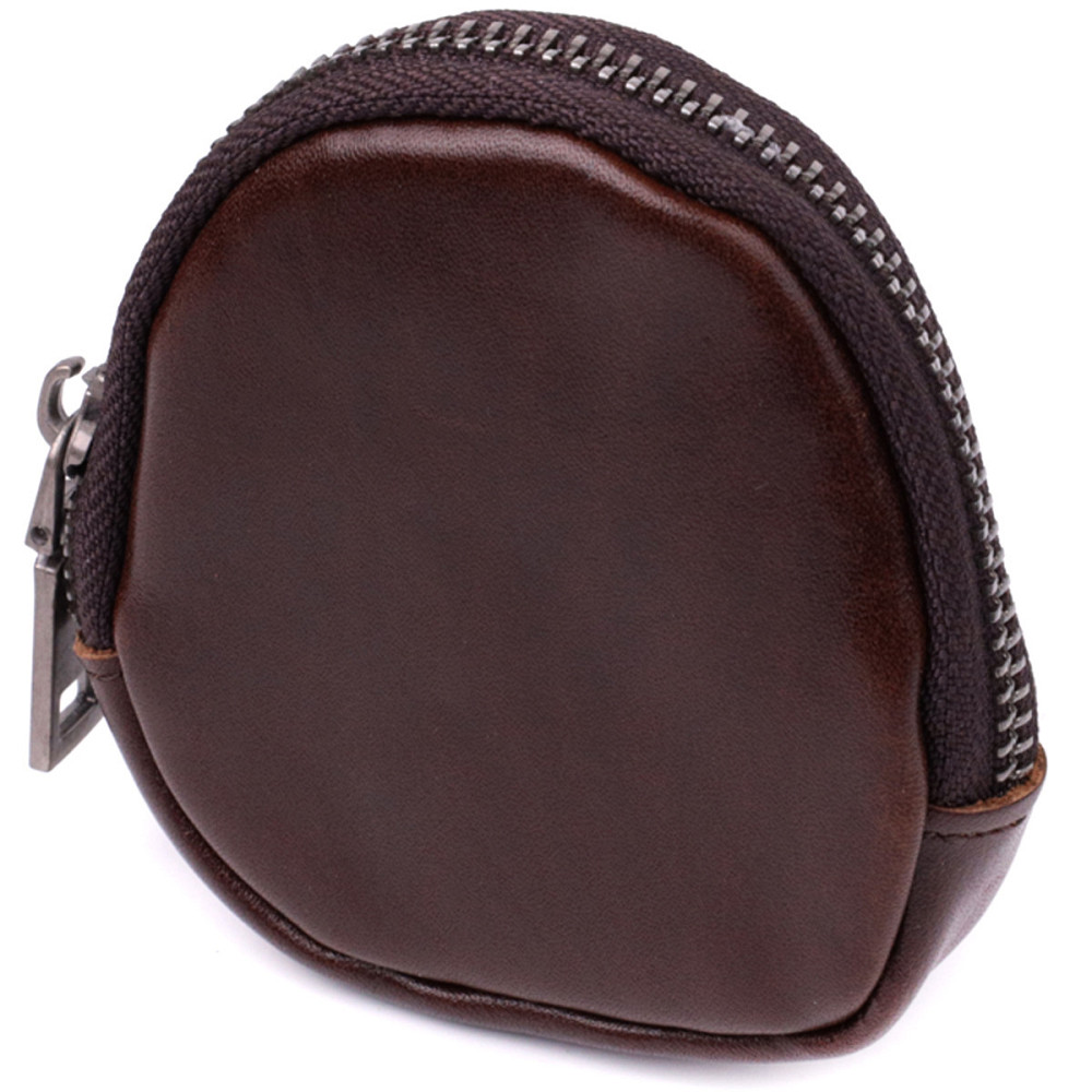 Невеликий гаманець для монет із натуральної шкіри Vintage sale_15101 Коричневий Київ - фото 1
