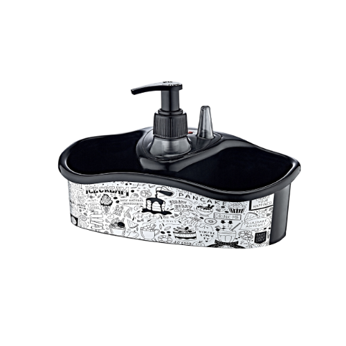 Підставка-органайзер для мочалки з дозатором Ice Cream Decor ELIF Житомир - изображение 1