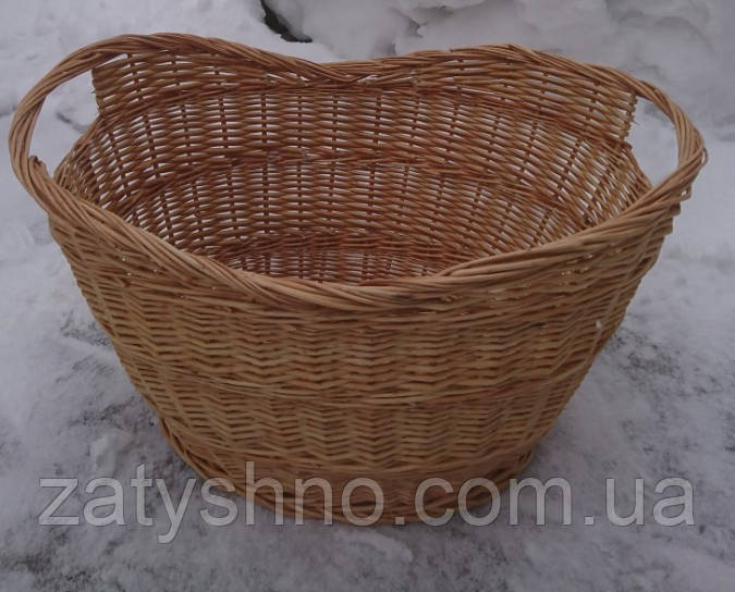 Большая плетеная корзина на дрова Киев - изображение 2