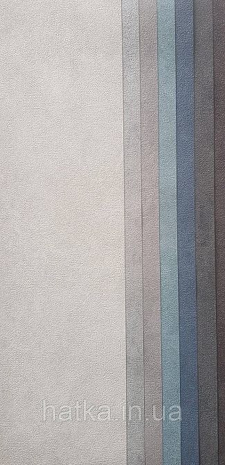 Обои винил на флизелине горячего тиснения DUKA Selective 1.06x10 под штукатурку структурные плотные белые с се Киев - изображение 1