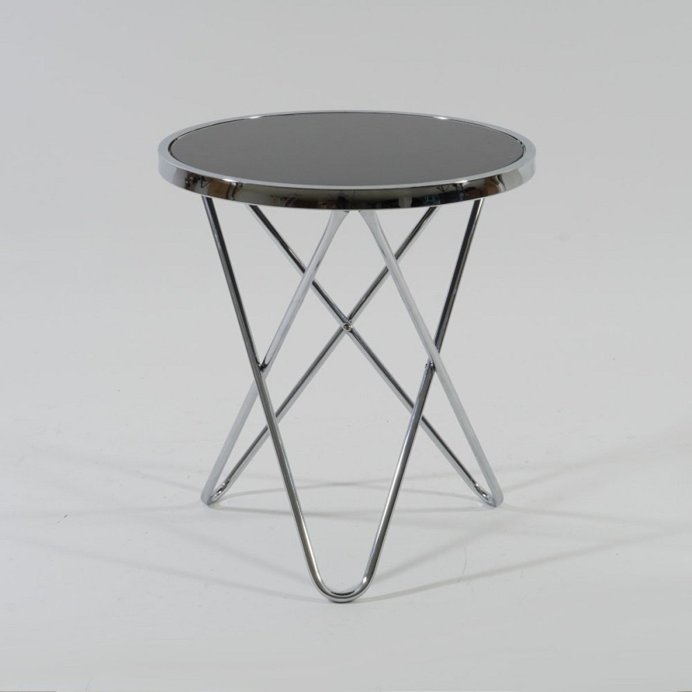 Журнальний столик FABIA C чорний/хром д.45 Дніпро - фото 2