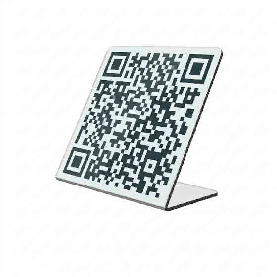 Акриловая подставка EKOSTAR  под QR код 100х100мм Киев