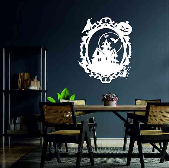 Декоративное настенное Панно «Замок», Декор на стену 70*56 см, Белый Киев