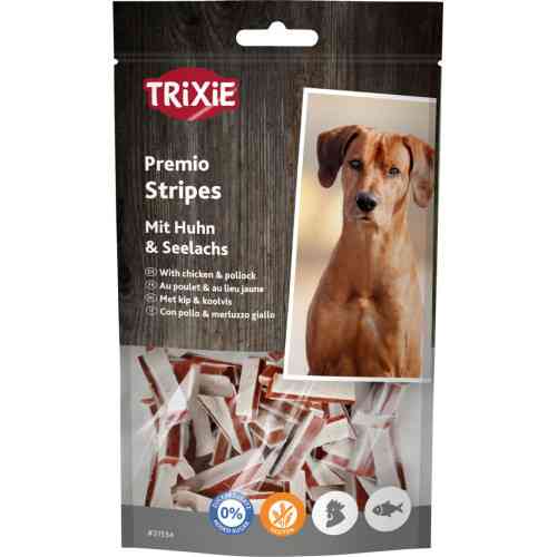 Ласощі Trixie Premio Fish Chicken Stripes для собак палички з куркою та минтаєм 75 г Київ