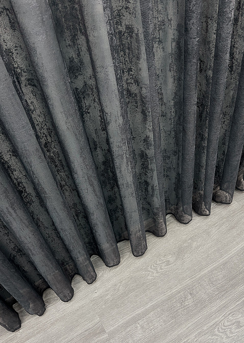 Тюль жакард, колекція "Мармур" колір графітовий 2040т Київ - фото 7