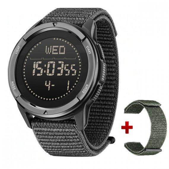 Чоловічий наручний тактичний годинник North Edge Alps (2 ремінці) Чорний Київ - фото 1