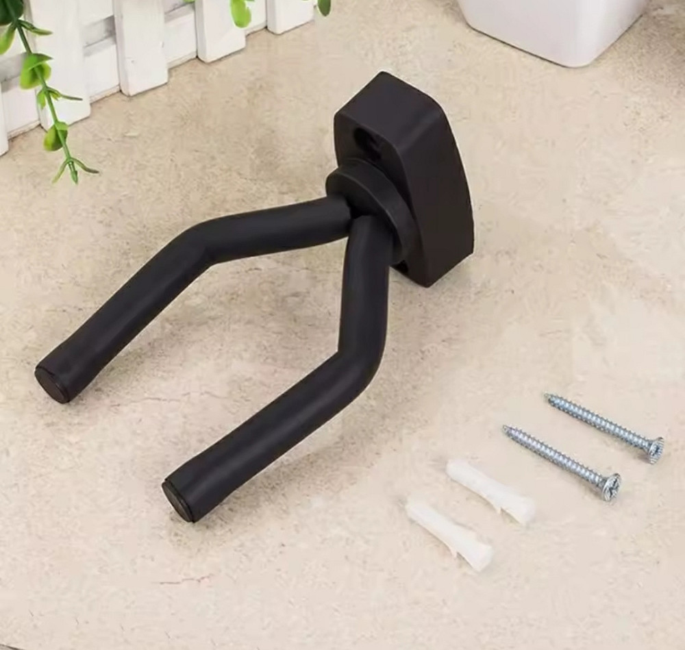 Настенный держатель для гитары 14 на 7 см черный Киев - изображение 3