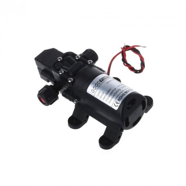 Насос водяний мембранний 12В 70Вт 130psi високого тиску Вінниця - фото 4