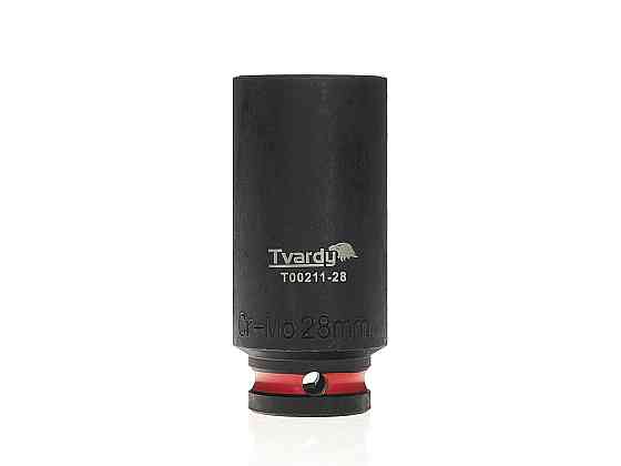 Головка ударна "Tvardy" з хром-молібденової сталі (Cr-Mo)  1/2"  6-гранна довга 28 мм Київ