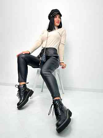 Теплі штани з екошкіри на хутрі "Richy" оптом | Норма Київ