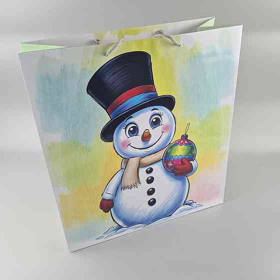 Новогодние, кортонный пакеты подарочные Супер 47x52x20-003) НГ (12 шт) Харьков