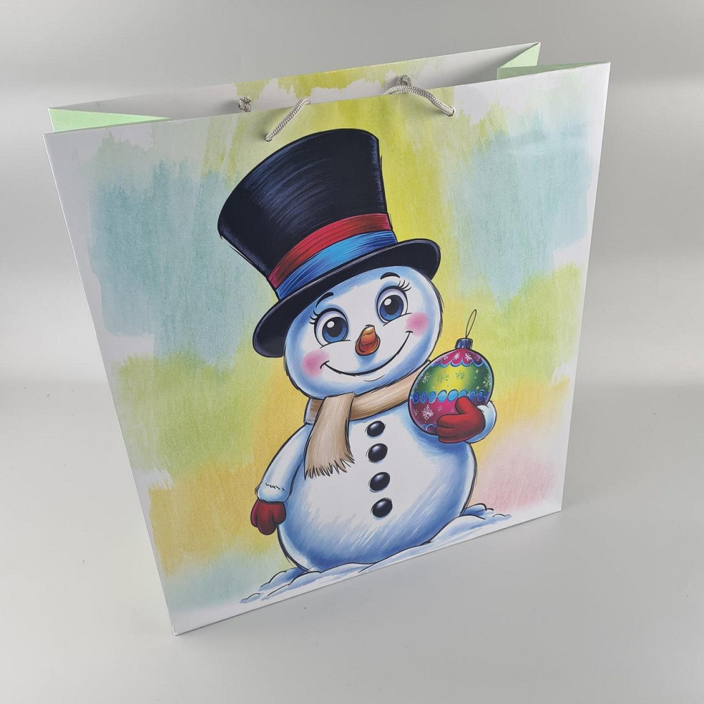 Новогодние, кортонный пакеты подарочные Супер 47x52x20-003) НГ (12 шт) Харьков - изображение 3