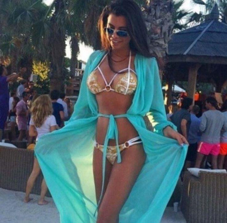 Пляжный халат с рукавами 42 голубой Киев - изображение 1