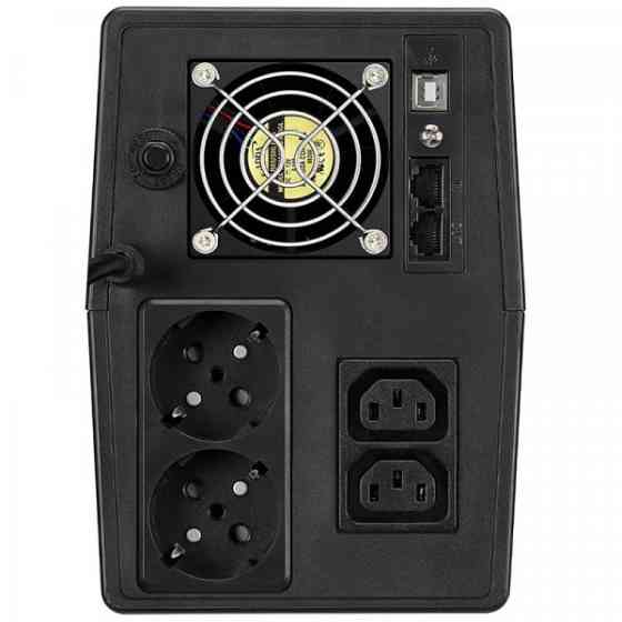 ДБЖ FSP IFP1500, 1500ВА/900Вт, Schuko*2+IEC C13*2+USB+USB Cable, LCD, AVR, Black (PPF9003100) Київ