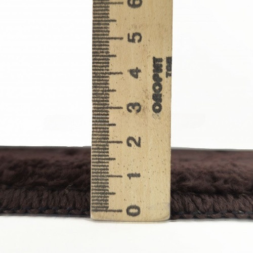 Килимок для ванної кімнати 60*50см U-виріз Соти Standard шоколадний поліпропілен Дариана Житомир - изображение 5