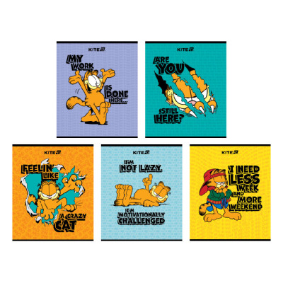 Зошит Kite Garfield, 24 аркуші, клітинка (GF25-238) Вінниця - фото 1