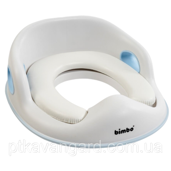 Дитяче сидіння накладка для унітазу "Bimbo" BM-03560 м'яка, білий Хмельницький