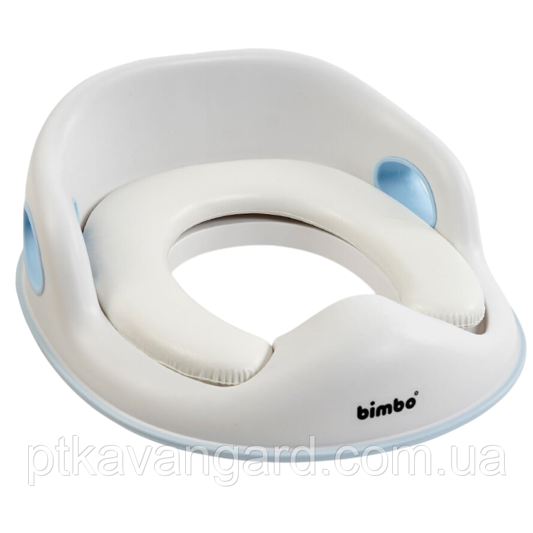 Дитяче сидіння накладка для унітазу "Bimbo" BM-03560 м'яка, білий Хмельницький - фото 1