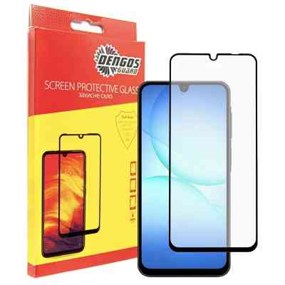 Стекло защитное Dengos Full Glue Samsung Galaxy A17 Black (TGFG-407) Винница