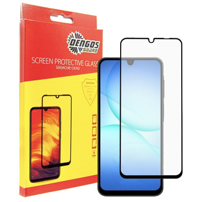 Стекло защитное Dengos Full Glue Samsung Galaxy A17 Black (TGFG-407) Винница - изображение 1