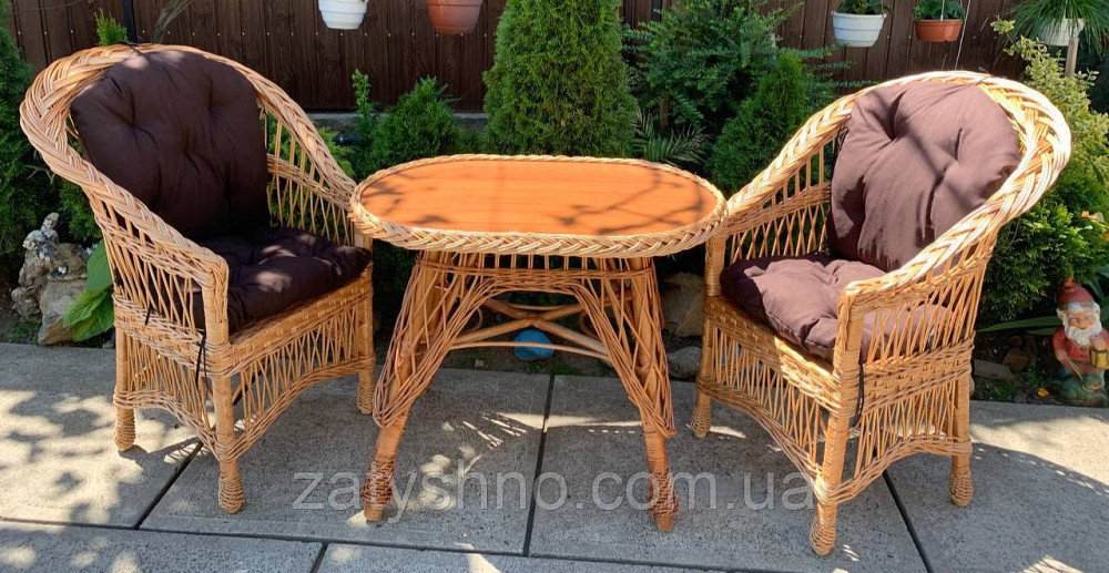 Мебель плетеная из лозы с накидками, ручной работы Киев - изображение 5