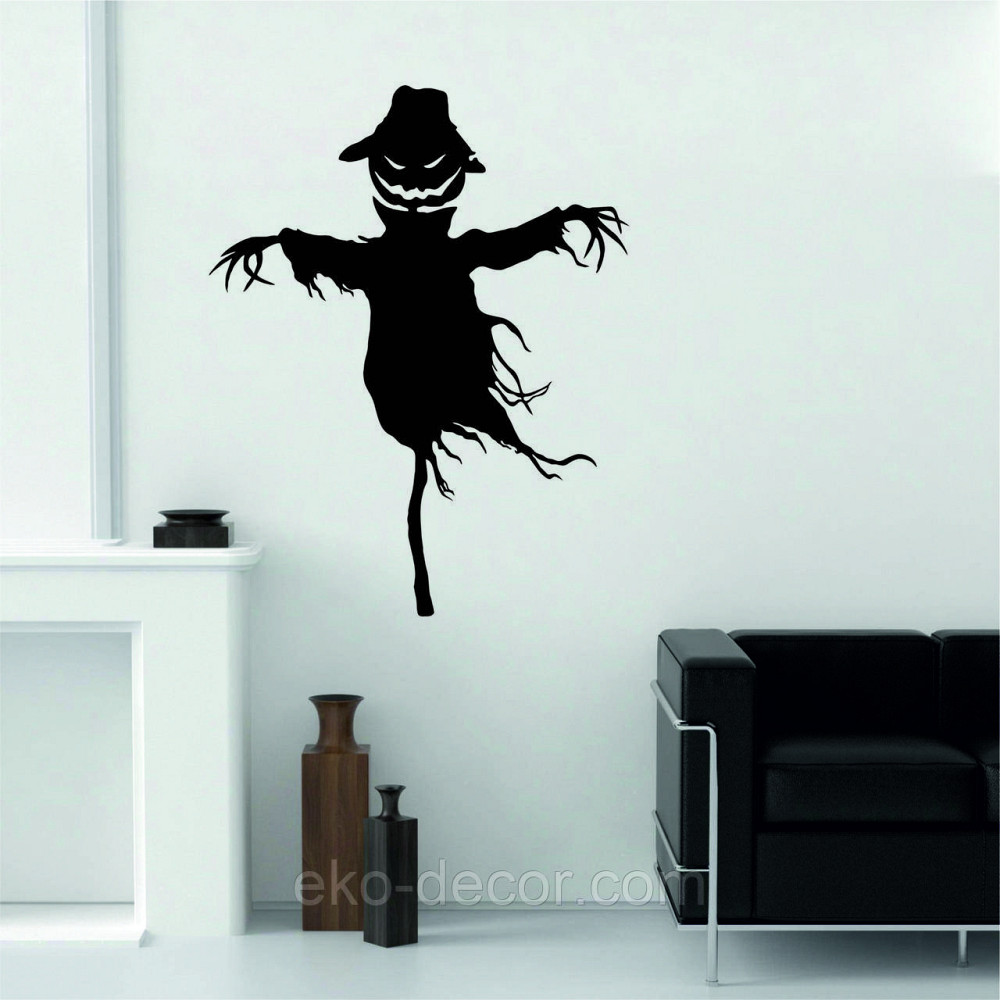 Декоративне настінне Панно «Пугало. Гелловін », Декор на стіну 110*87 см, Чорний Київ - фото 3