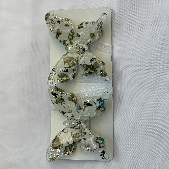 Магніти для штор і гардин Метелик Люсі набір 2 шт Хакі (81-171) Київ - фото 6