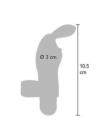 Вібратор на палець для клітора у вигляді кролика Toy Joy Bunny Pleaser Rechargeable рожевий Sex Aura Київ