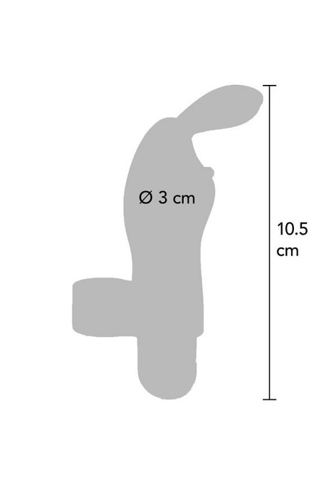 Вібратор на палець для клітора у вигляді кролика Toy Joy Bunny Pleaser Rechargeable рожевий Sex Aura Київ - фото 6