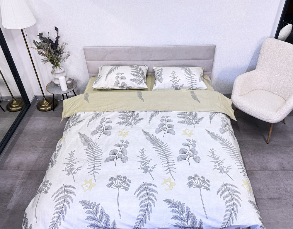 Ecotton Комплект постільної білизни Ecotton полуторний 150х215 см сатин білий (рис. 24305) Коломыя - изображение 3