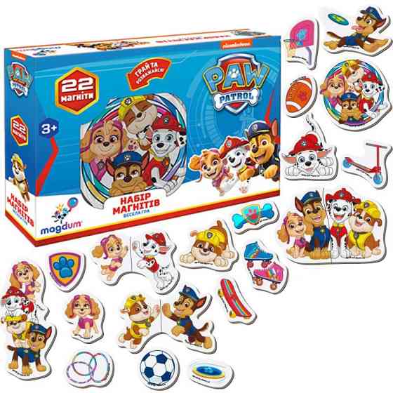 Детский набор магнитов Щенячий патруль 