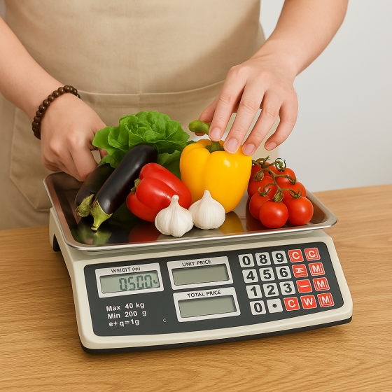 Торговые весы до 40кг, от сети и аккумулятора, AT-702 / Весы электронные / Настольные весы для торговли Киев