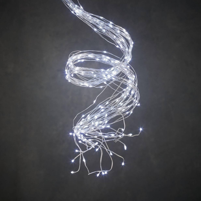 Роса пучок 2 метра 10 нитей Niki Light конский хвост с пультом 200 Led гирлянда для елки холодный бе Киев - изображение 6