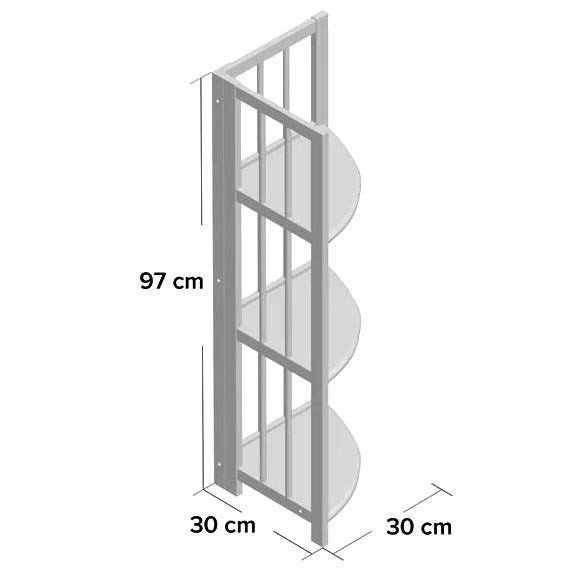 Стеллаж угловой 