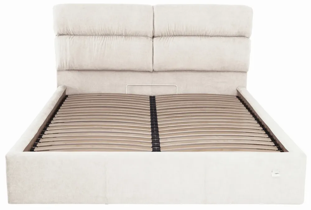 Кровать Oxford VIP 120 х 190 см Мисти Milk С дополнительной металлической цельносварной рамой Бежевый Киев - изображение 1