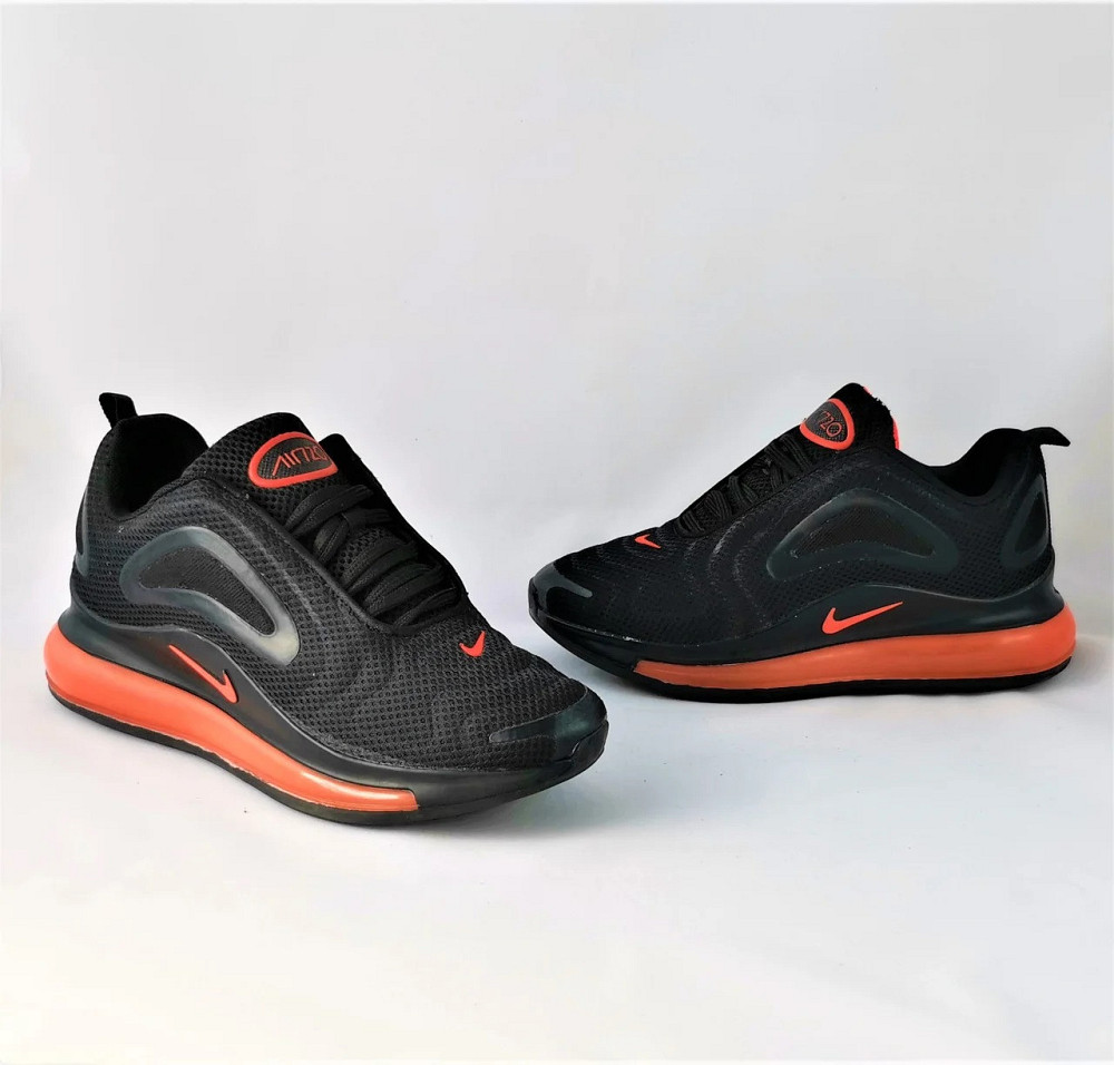 Кроссовки Nike 720 Чёрные и Оранжевые Мужские Найк с Амортизацией (размеры: 43,44,46) Видео Обзор Днепр - изображение 10