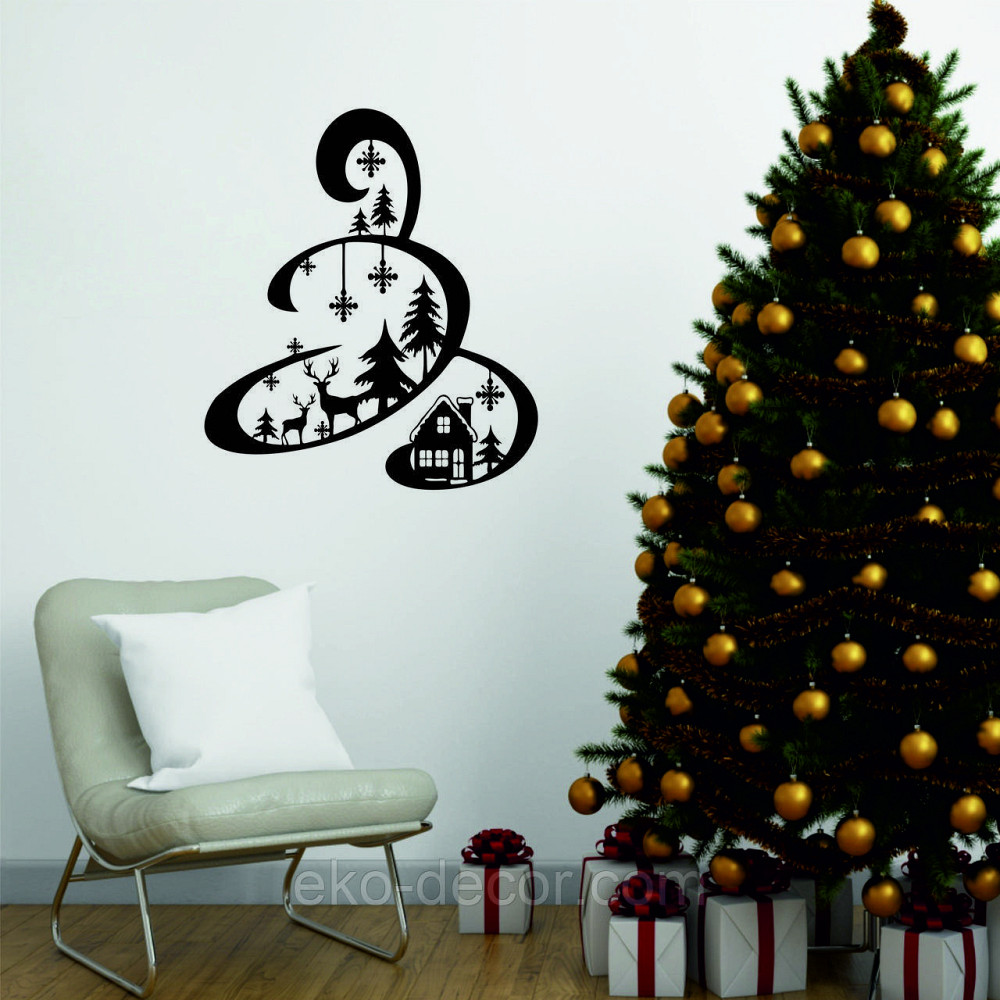 Декоративное настенное Панно «Новый год», Декор на стену Киев - изображение 4