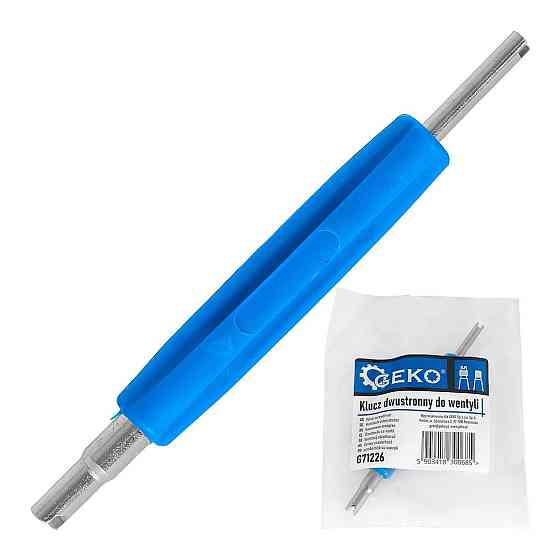 Ключ-викрутка для клапанів та вентилів шин "GeKo" односторонній двостронній Стрий
