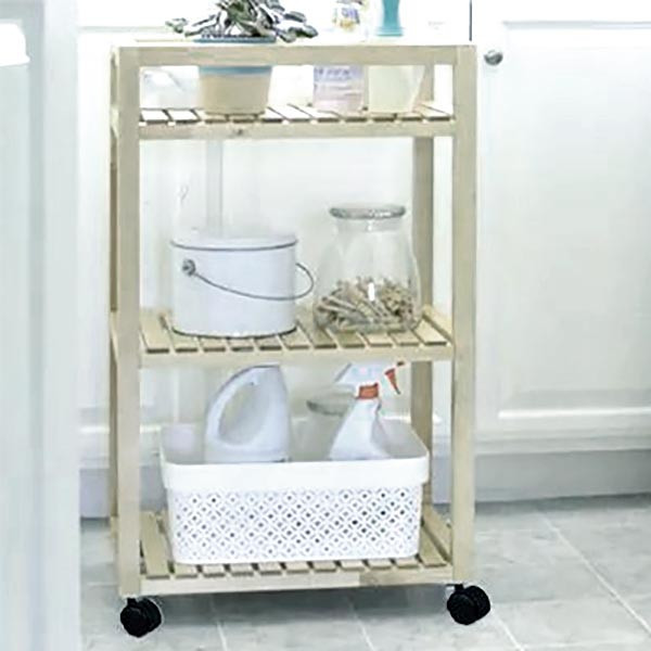 Этажерка для ванной на колёсиках 