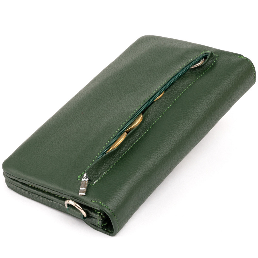 Клатч из кожи женский ST Leather 19320 Зеленый Киев - изображение 2