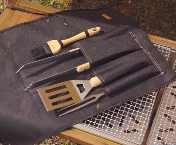 Набір інструментів Naturehike NH20SK007 для барбекю (4 предмети в чохлі) Київ