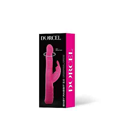 Вібратор-кролик Dorcel Baby Rabbit Magenta 2.0 з перлинним масажем і головкою, що обертається Sex Aura Київ