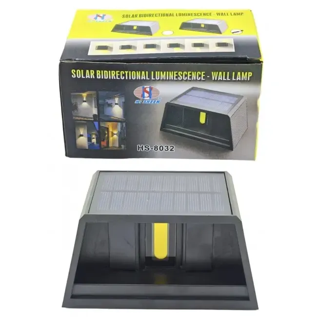 Настенный фонарь на солнечной панели DOUBLE LIGHT HS-8032 датчик сумерек. 6вт, 3000К Одесса - изображение 2