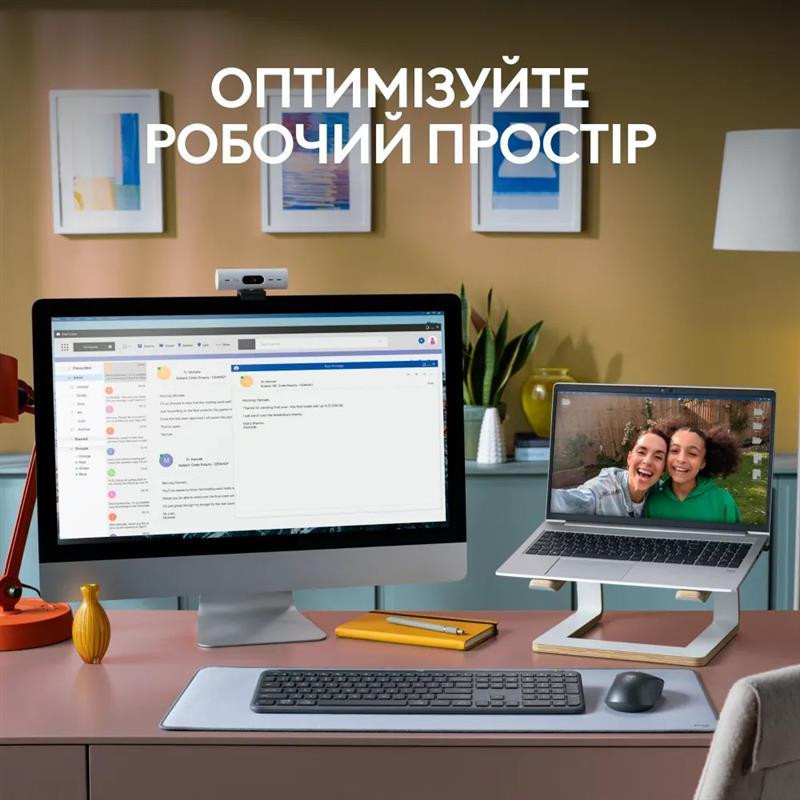 Клавіатура бездротова Logitech Signature Slim K950 US OffWhite USB (920-012466) Білий Харків - фото 15