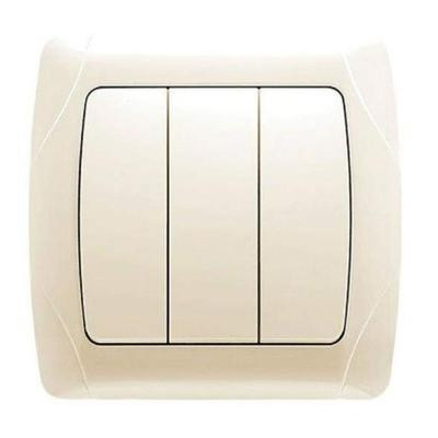 CARMEN Вимикач 3кл. крем Viko Харків - фото 1