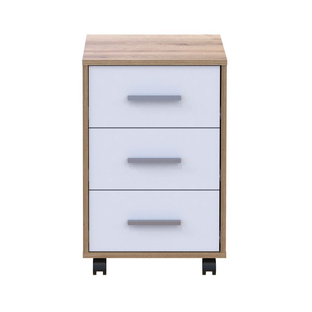 Тумба офісна Doros Т3 43х42х66,4 см Дуб евок/Білий (DRS-011446) Дніпро - фото 1