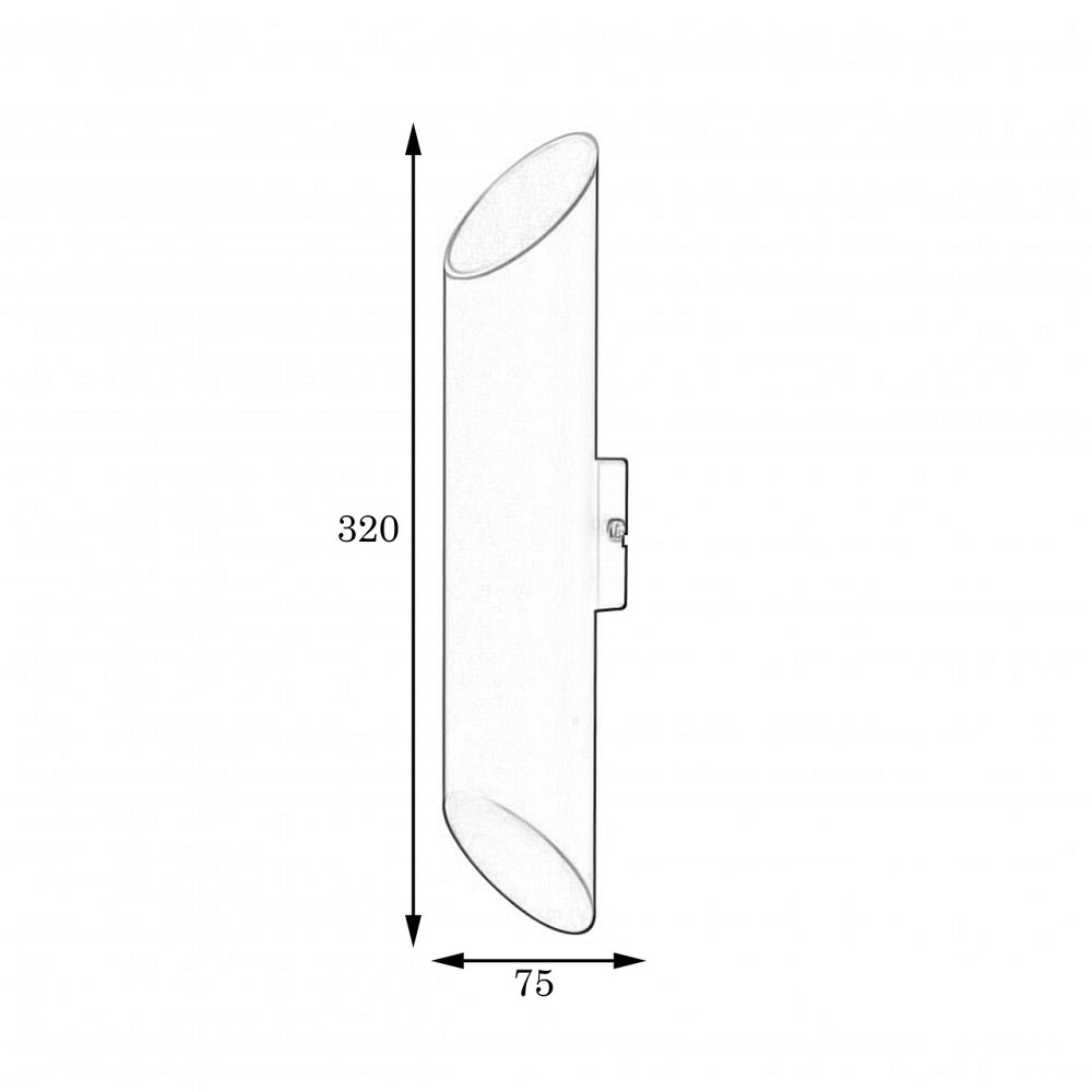 Бра металлическое 2-Е27 Slice 3260 WH+WH Киев - изображение 3