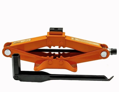 Домкрат ромбоподібний 2 тонни 120 мм-413 мм  з гумовою подушкою, резинкою та посиленою ручкою Elegant Вінниця - фото 1