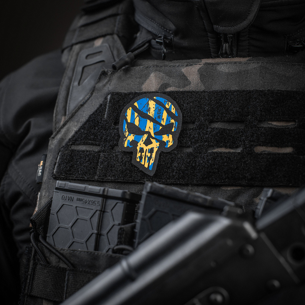 Шеврон 3D PVC на липучке M-Tac Ukrainian Punisher 
